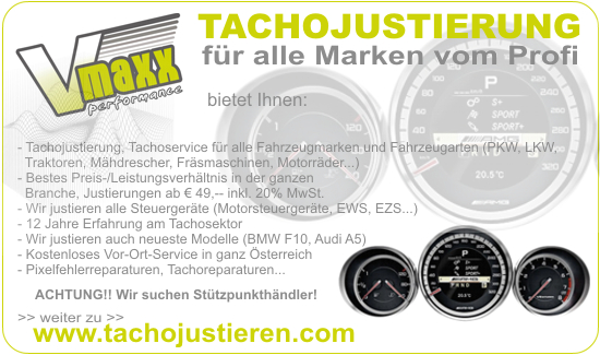 www.tachojustieren.com, Tachojustierung, Tachoservice